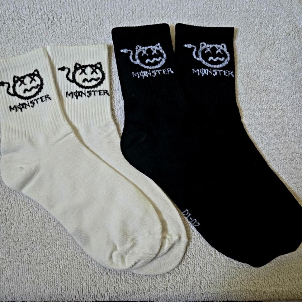 🍒🍒 (Bundle Only) 2 Pairs Monster Ankle Socks